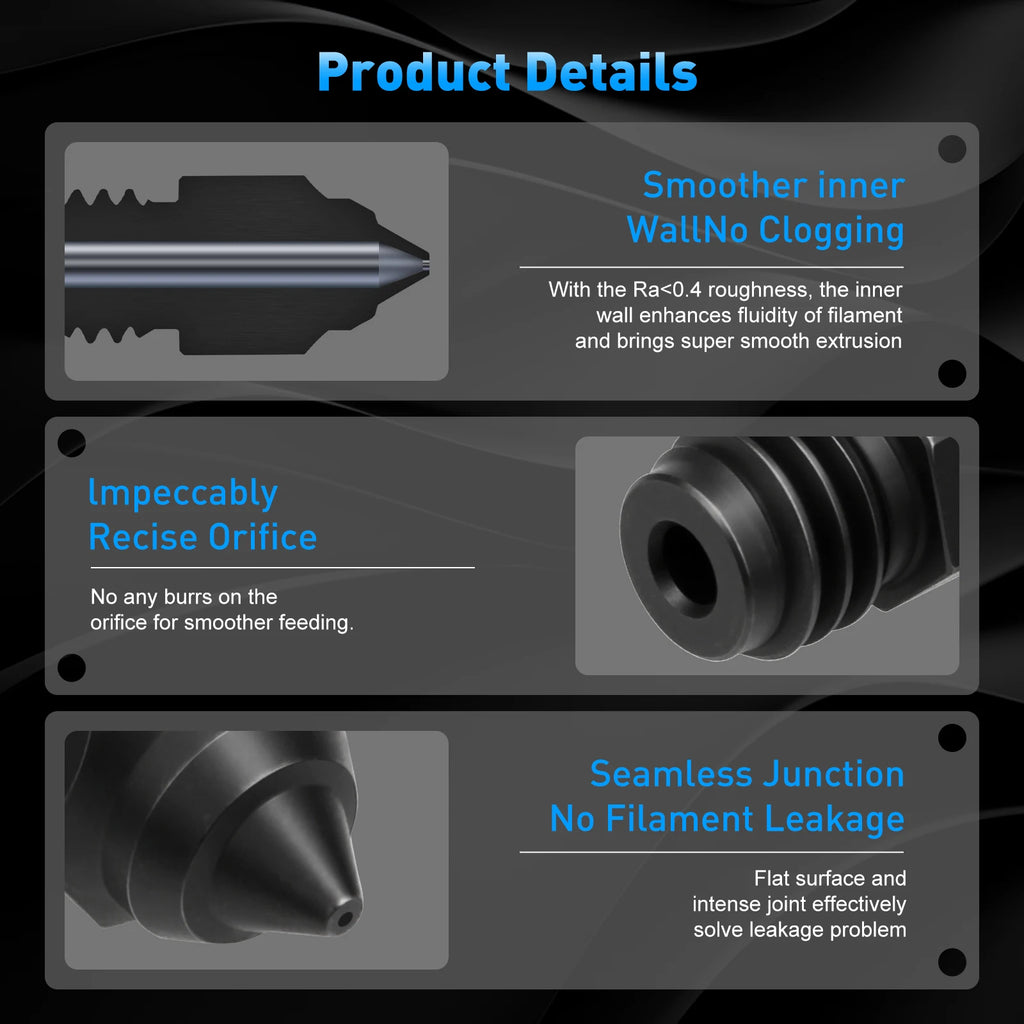 BEGRINT Hardened Steel Nozzle Set – Creality Ender-5 Max 3D Printer