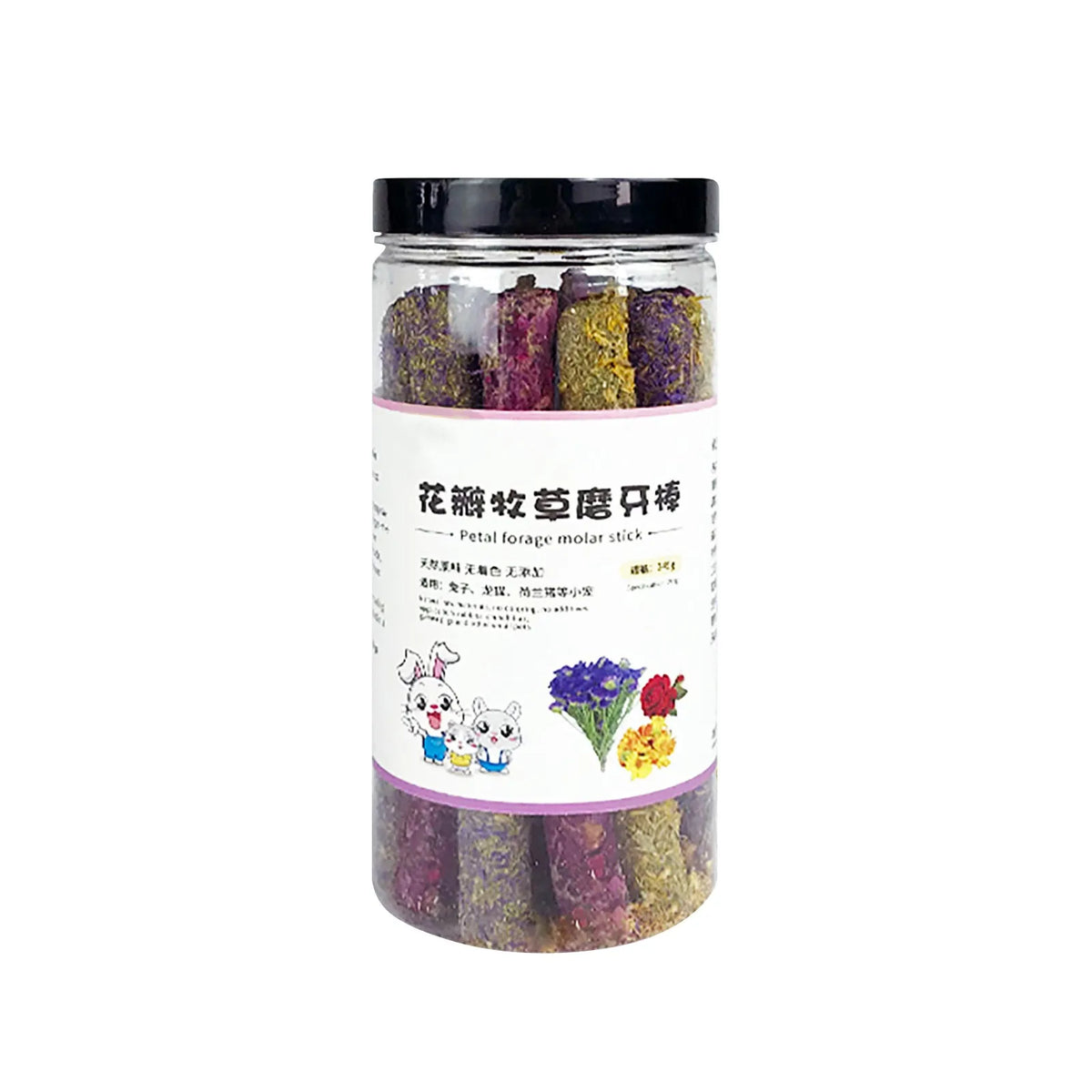 Natural Petal Grass Chew Sticks for Rabbits & Hamsters