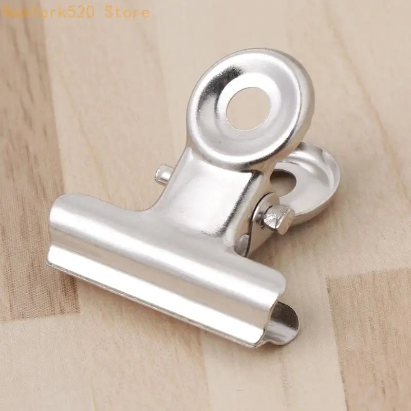 10-Pack Stainless Steel Bag Clips & Document Clamps