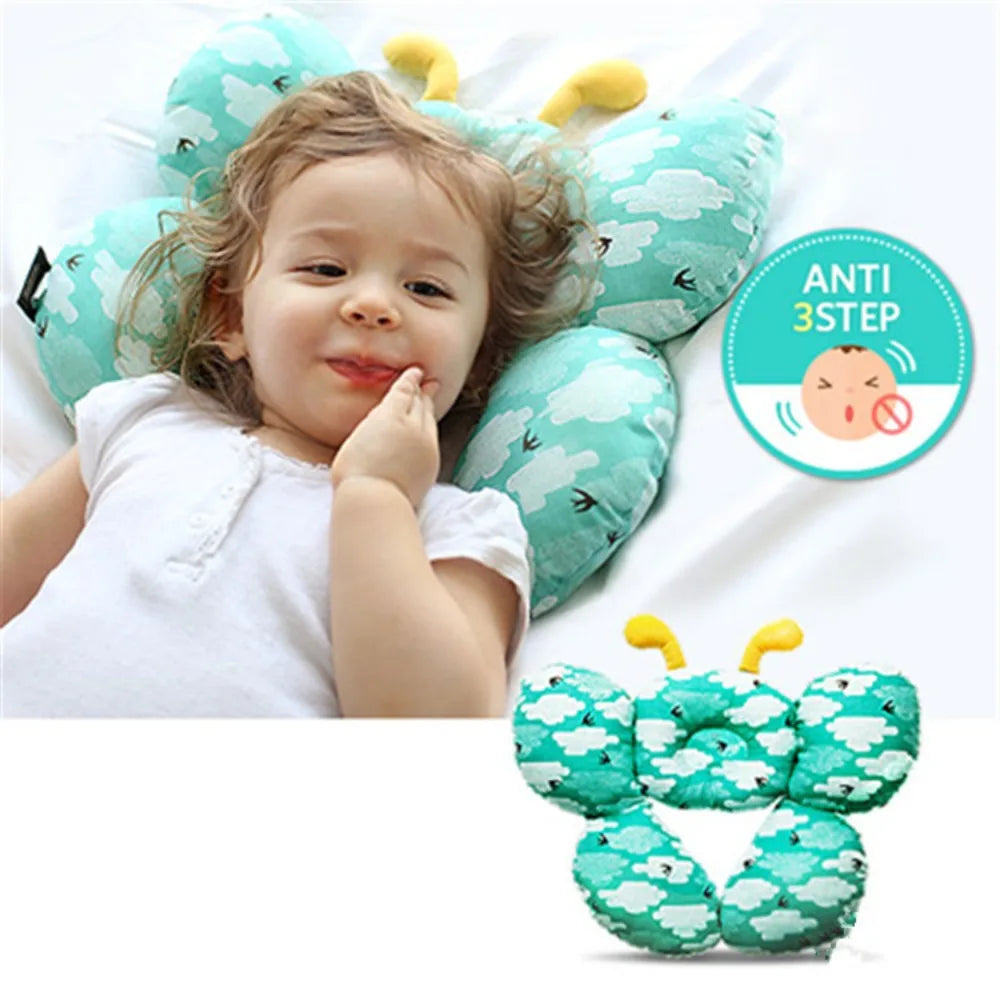 Soft Baby Neck Pillow – Memory Foam Infant Car Seat Headrest