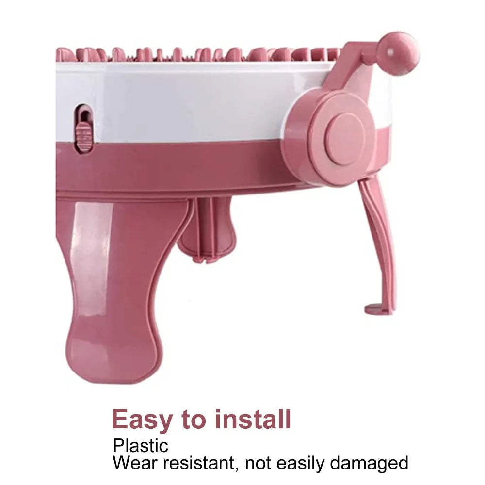 Pink Replacement Crank Handle for 40-Needle Knitting Machine