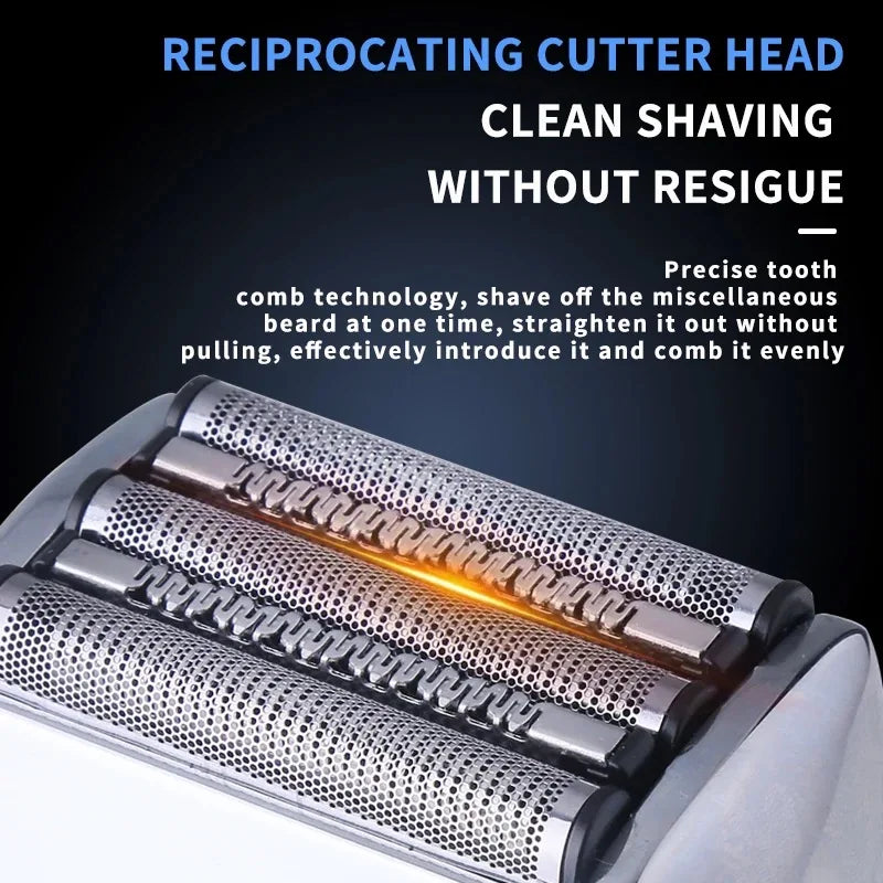 Kemei 5-Blade Electric Foil Shaver – Wet/Dry IPX7 Rechargeable