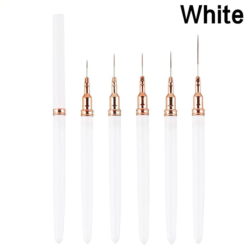 5-Pc Nail Art Liner Brush Set – Striping & Gel Design