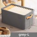 Foldable Clothes Storage Box – Stackable Wardrobe Organizer