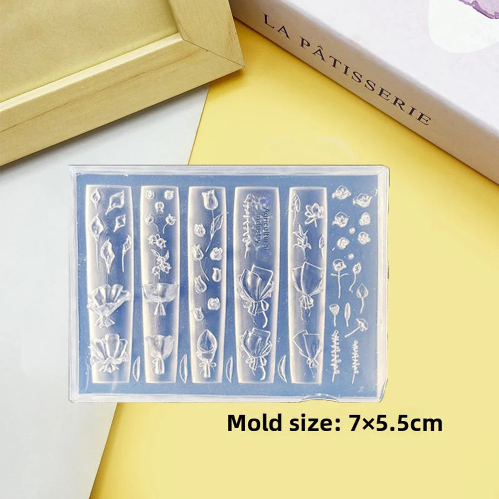 3D Seashell Flower Nail Art Silicone Mold – UV Resin & Gel