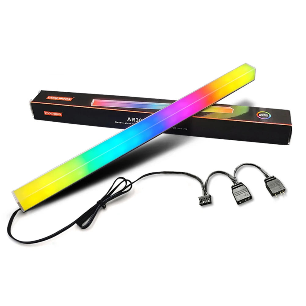 COOLMOON RGB LED Light Strip 5V 3Pin for PC Case – 30cm