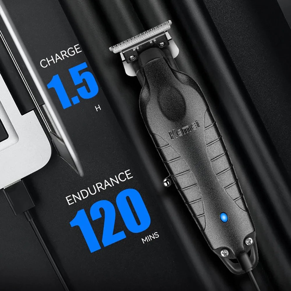 Kemei KM-2299 Cordless Zero-Gap Hair Trimmer for Barbers