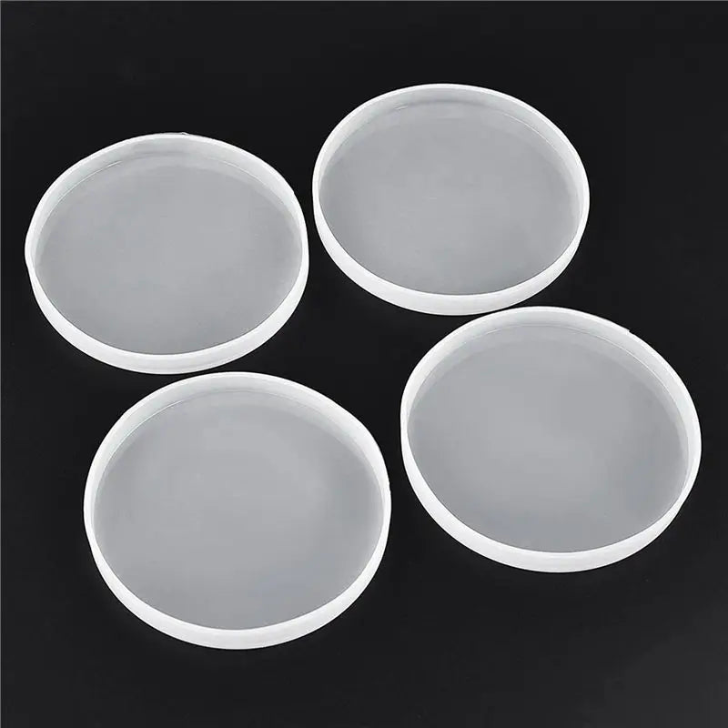 16-Pack Round Silicone Coaster Molds for Resin & Epoxy Casting