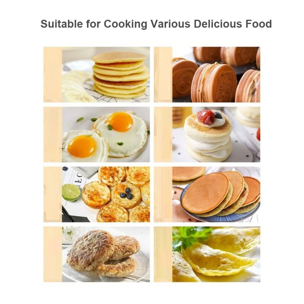 7-Hole Animal Mini Pancake Pan – Non-Stick Breakfast Griddle