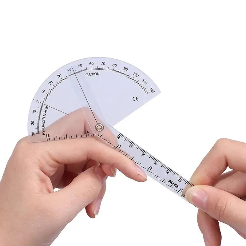 PVC Finger Goniometer 180° Angle Protractor Joint Measuring Tool