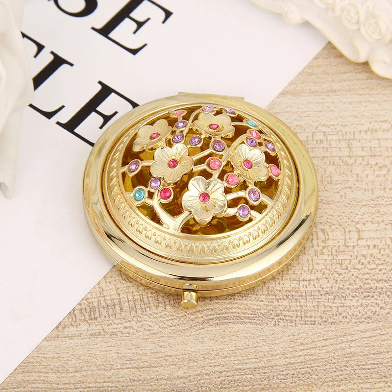 Eelhoe Folding Pocket Mirror Double-Sided Compact Round 7cm