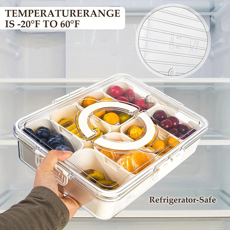 Airtight Seasoning Storage Box – Divided Spice Keeper & Organizer