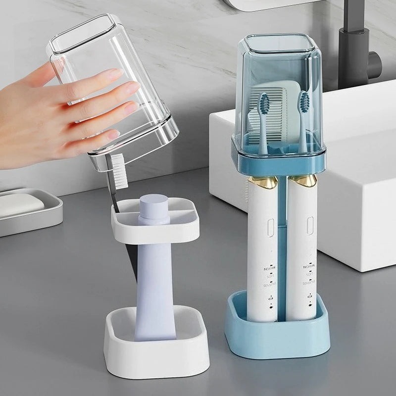 Space-Saving Toothbrush Holder with Dustproof Cover | VIBE