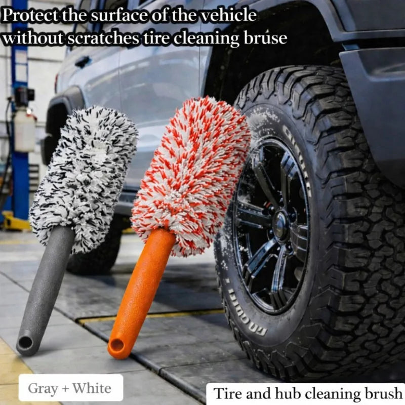 VIBE Wheel Cleaning Brush – Soft Bristle Car Detailing Tool