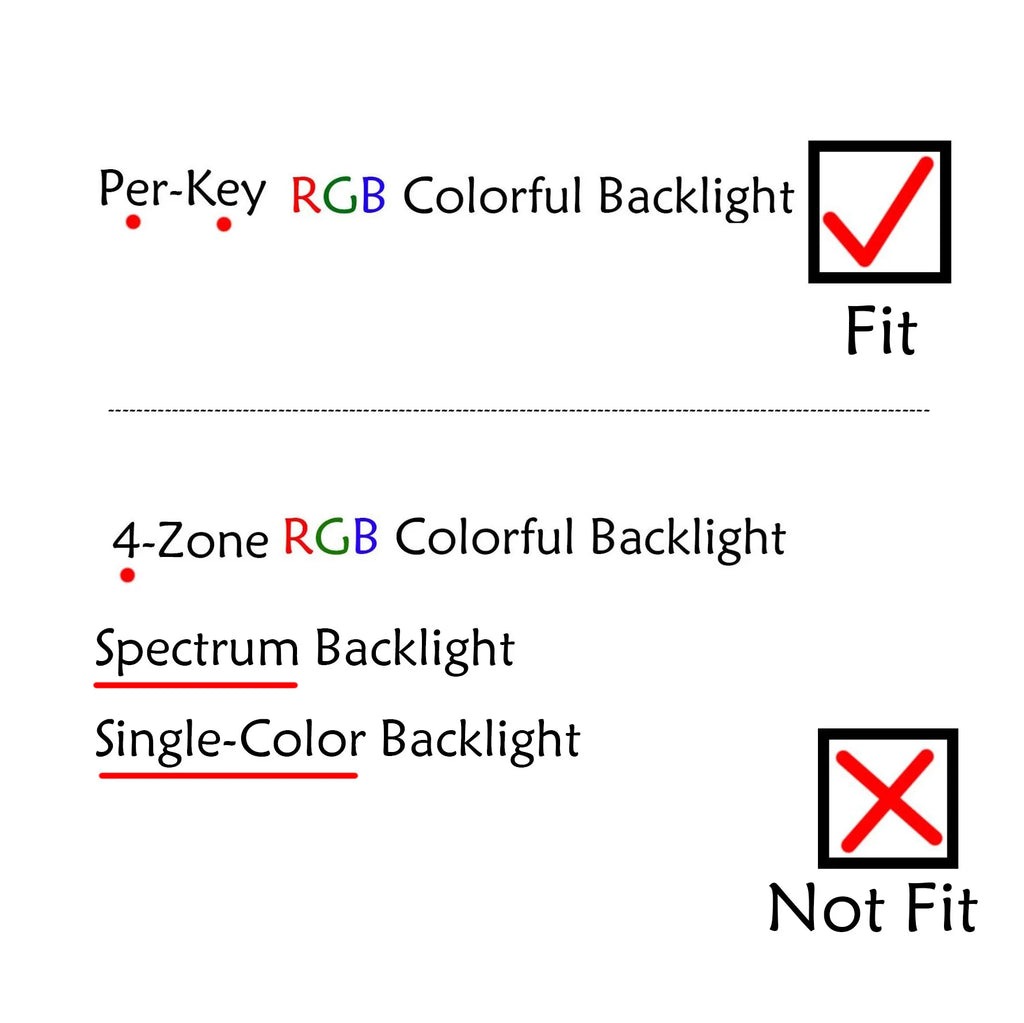 Per-Key RGB Keyboard for MSI Vector 17 HX A13V A14V Replacement