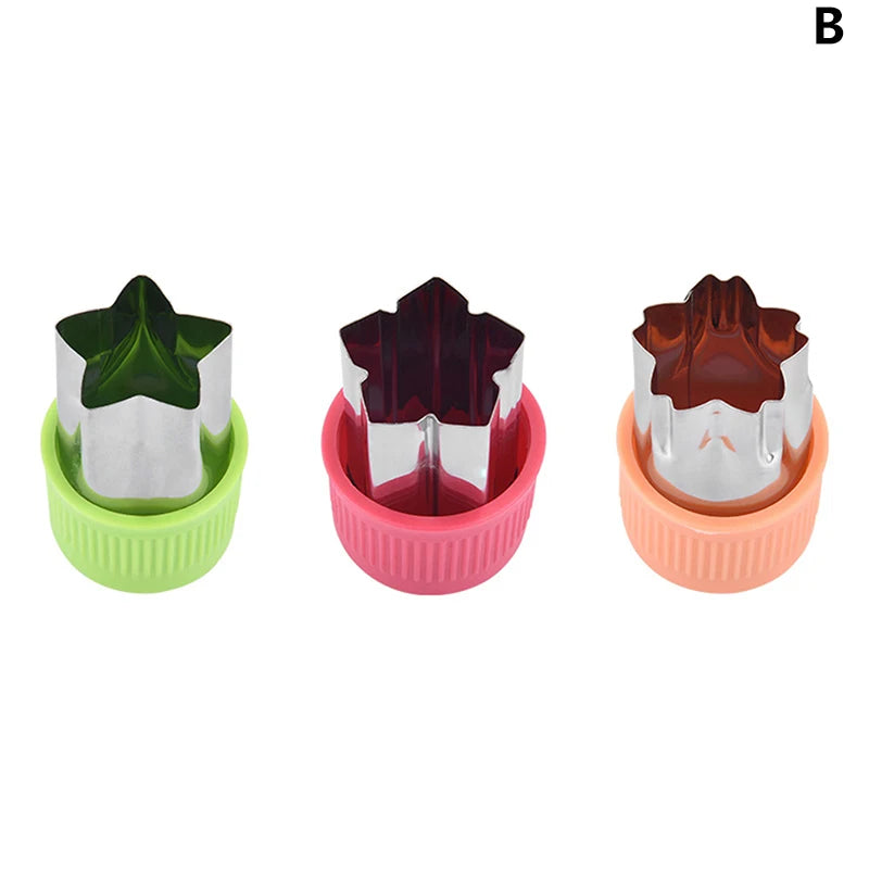 Star & Heart Stainless Steel Vegetable Cookie Cutter Set