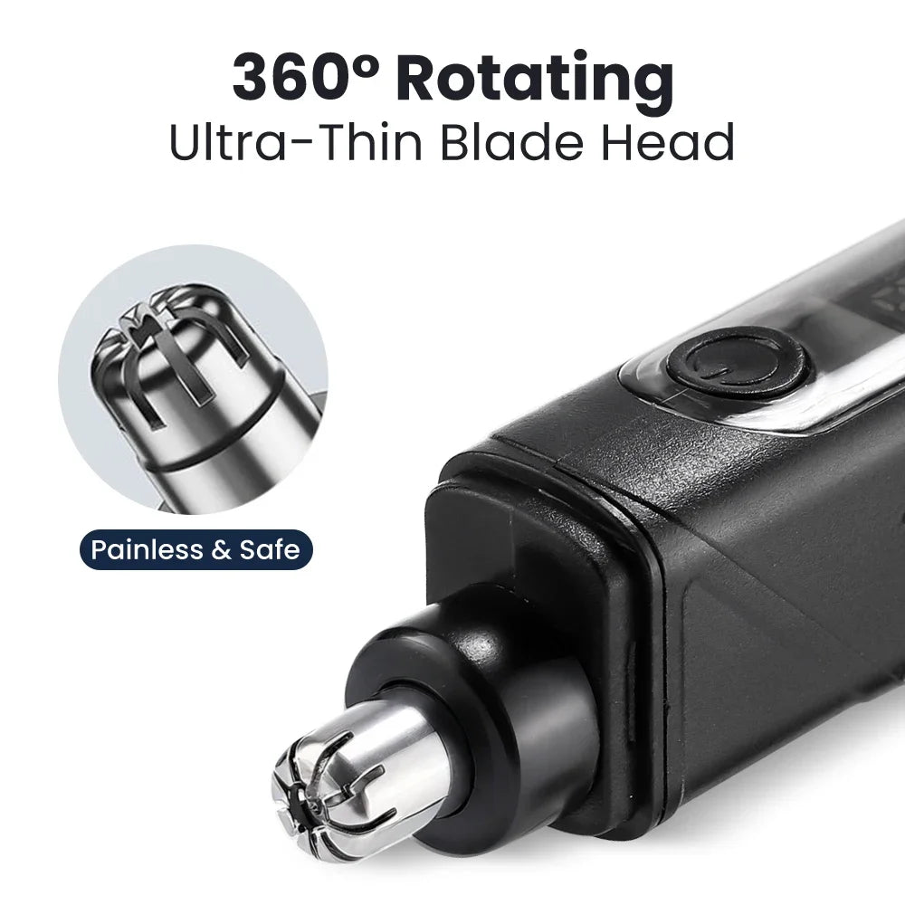 AFDEAL Electric Nose & Ear Trimmer 360° Blade Type-C
