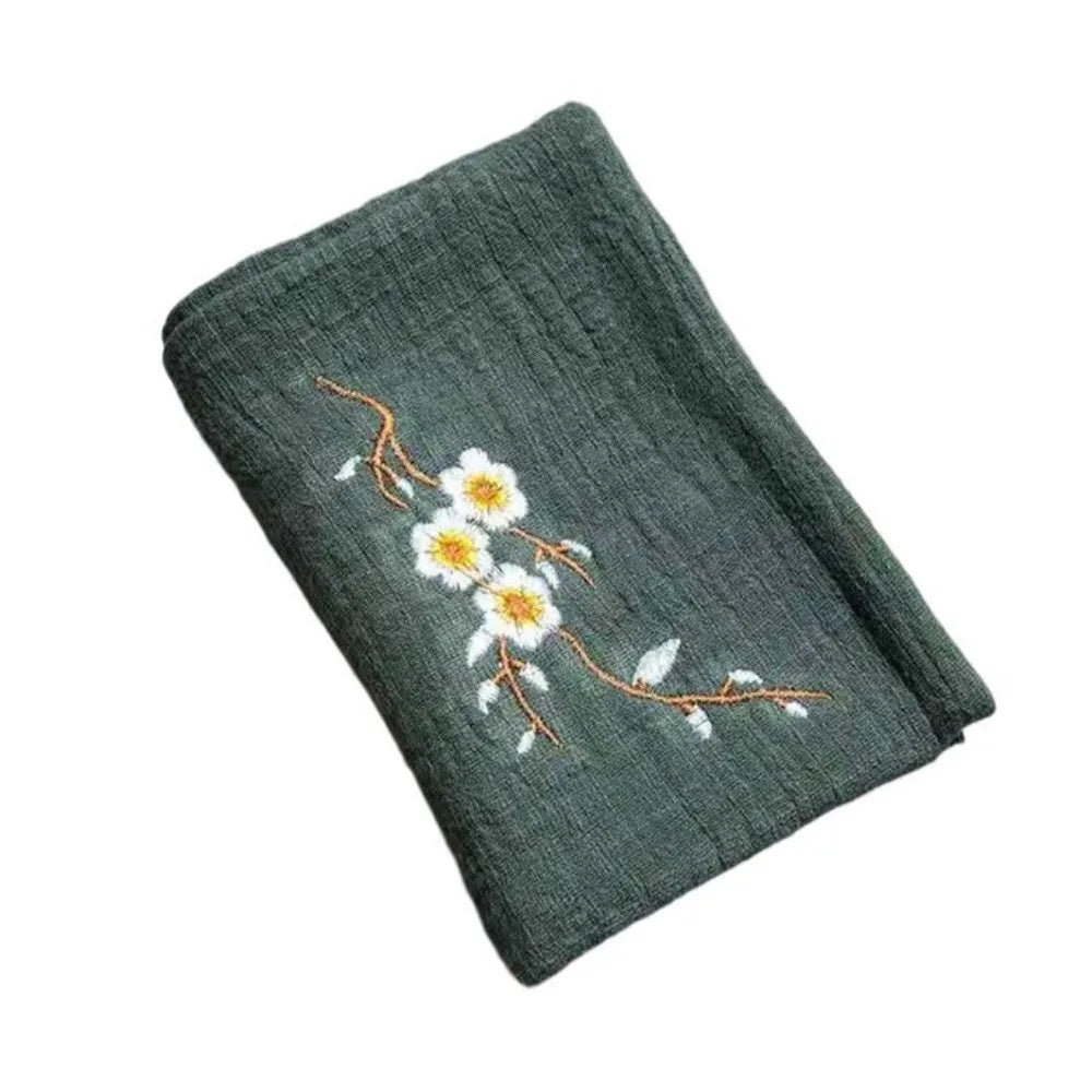 Cotton Embroidered Tea Towel – Absorbent, Reusable Kitchen Cloth