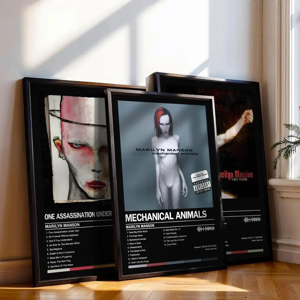 Marilyn Manson Music Poster Canvas Print Wall Art Décor