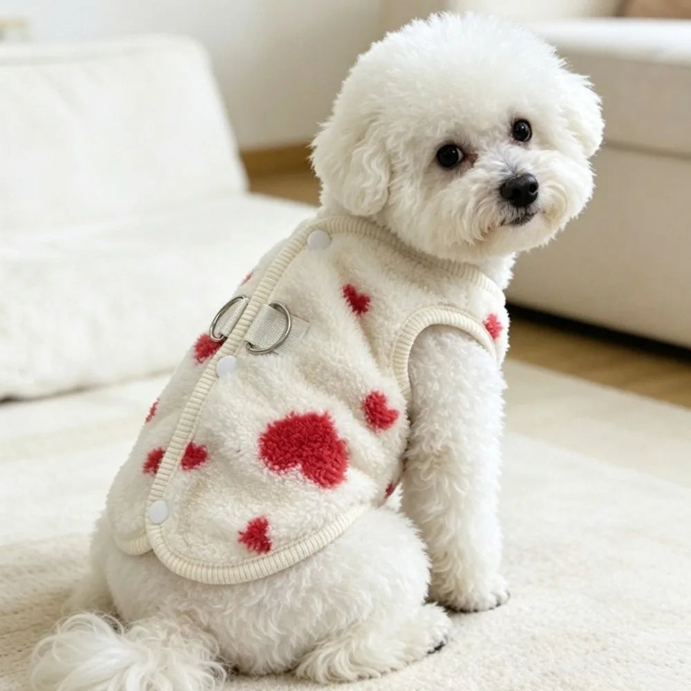Windproof Fleece-Lined Dog Hoodie Coat – Warm Winter Pet Jacket