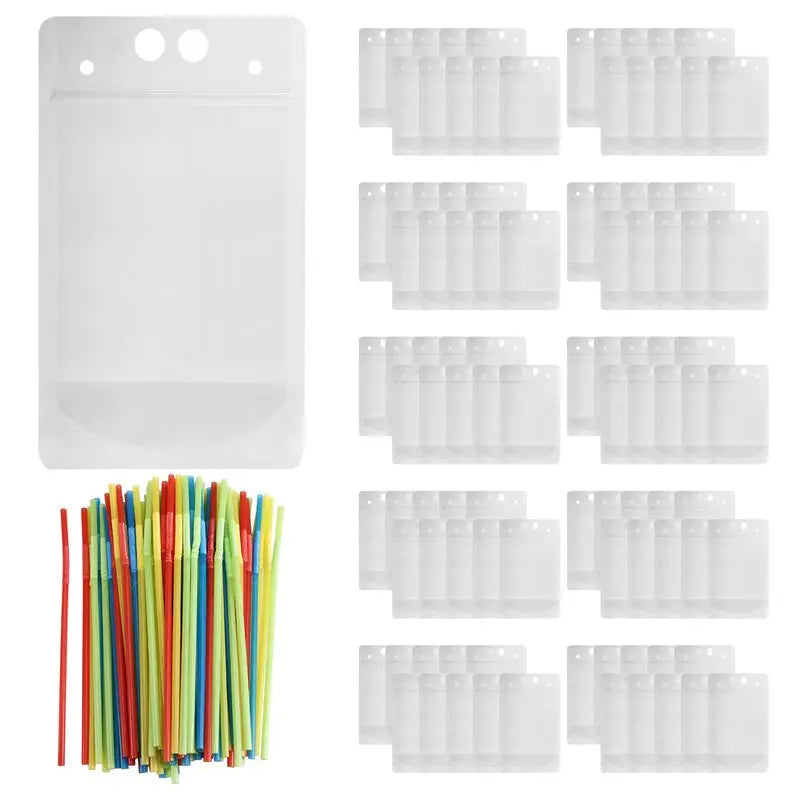 Stand-Up Frosted Suction Nozzle Bags 500ml 100PCS BPA-Free