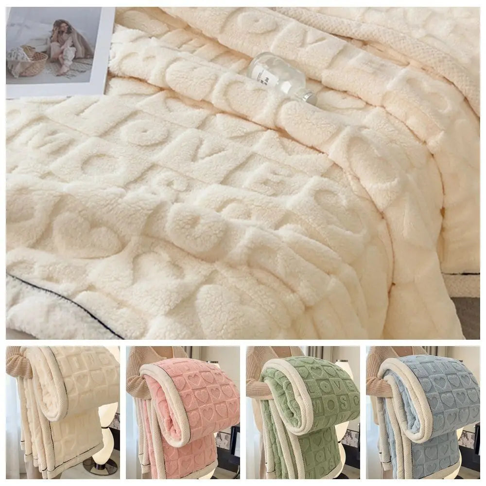 Double-Sided Fleece Lamb Throw Blanket – Ultra Soft & Warm
