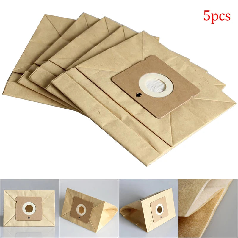 5-Pack Universal Vacuum Cleaner Replacement Paper Dust Bags