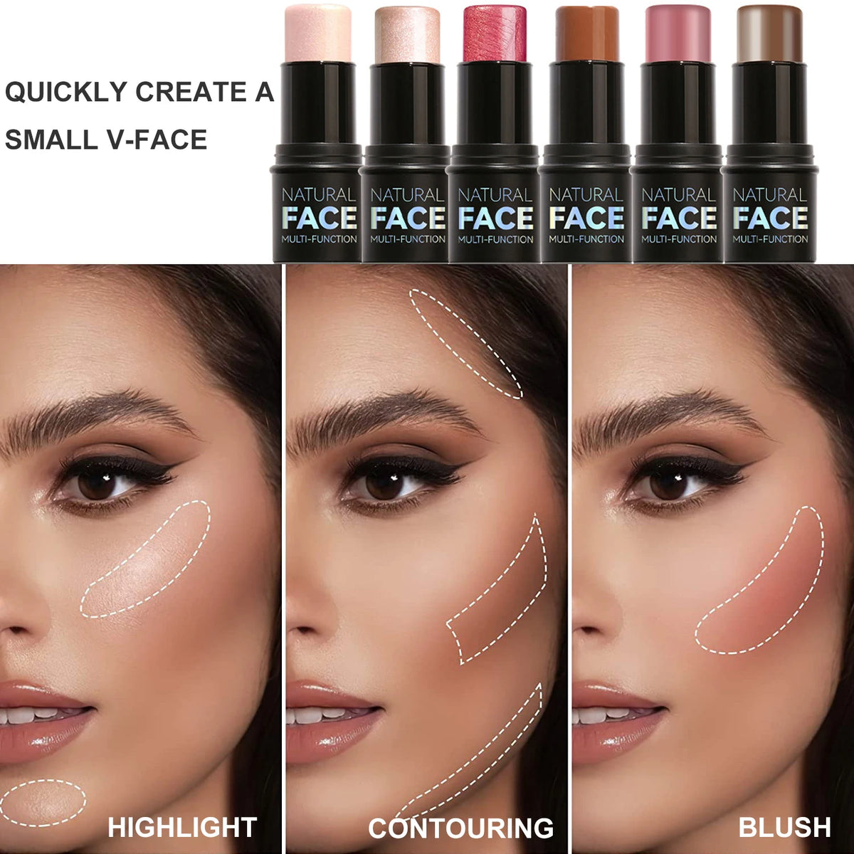 OREADEX Cream Contour Stick – Waterproof Concealer & Bronzer