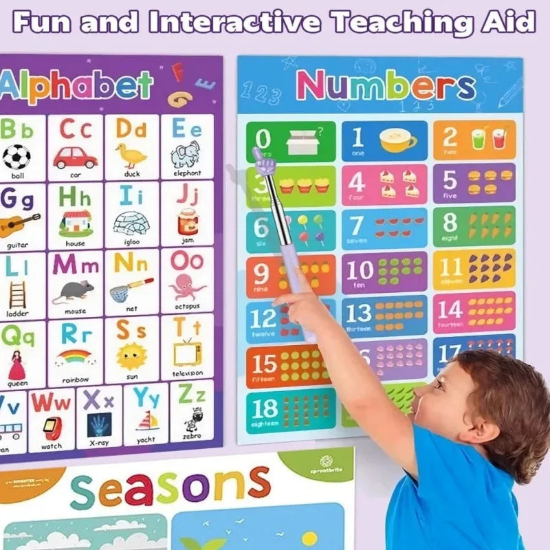 Telescopic Finger Teaching Pointer Stick for Kids & Classroom