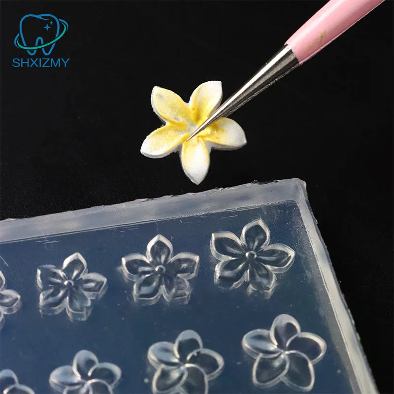 Frangipani Silicone Nail Art Mold – DIY Flower Manicure Template
