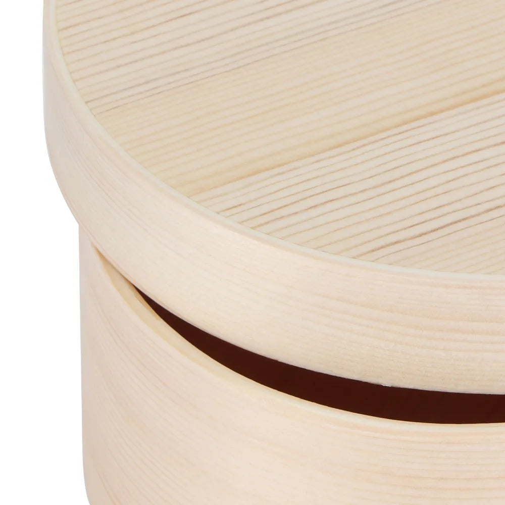 3-Compartment Wooden Bento Box – Eco-Friendly 1000ml Lunch Box