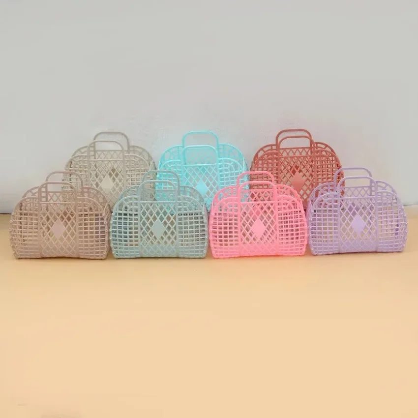 Detachable Hollow Shower Basket – Plastic Bath Storage Organizer