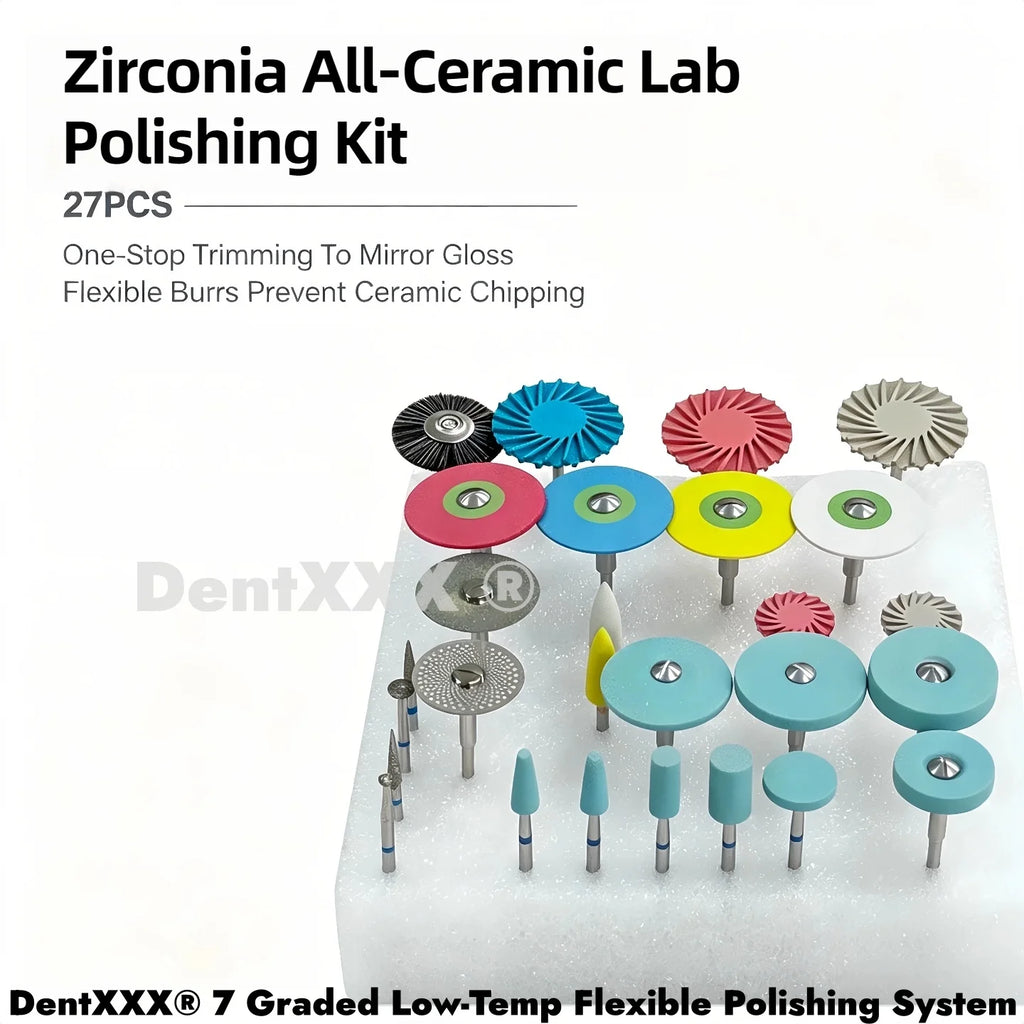 27-Pc Diamond Polishing Tools Kit – Wheels, Discs & Brushes