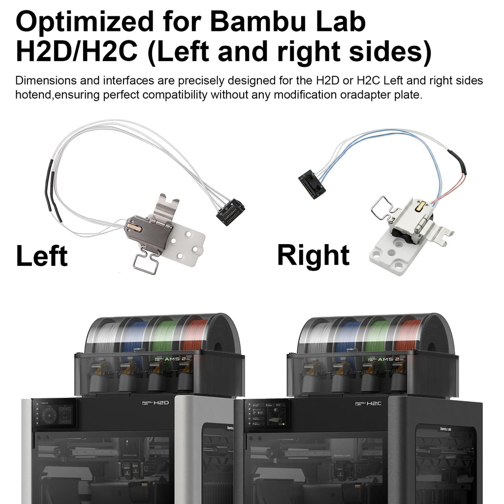 Bambu Lab H2D H2C Hotend Heating Assembly – Heater & Thermistor