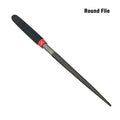 Steel Mini Hand Files Set – Flat, Round & Half Round 118mm
