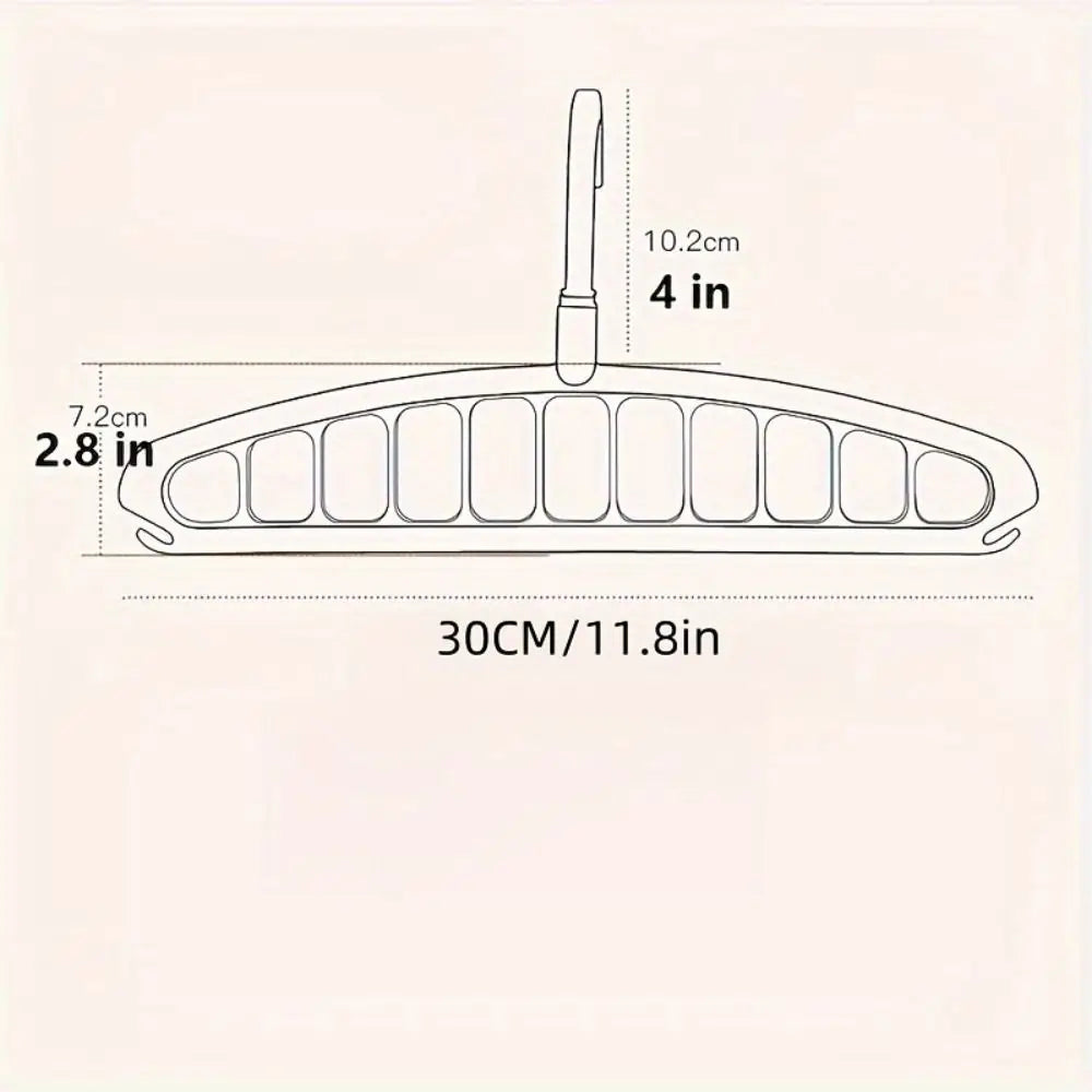 11-Slot Rotating Folding Clothes Hanger – Space Saving Closet Rack