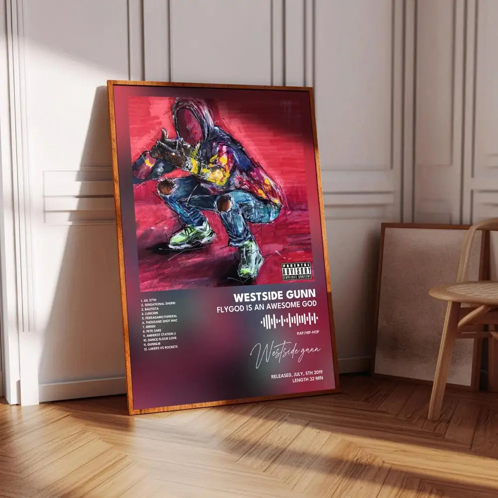 Westside Gunn Album Cover Poster – Hip-Hop Canvas Print Art