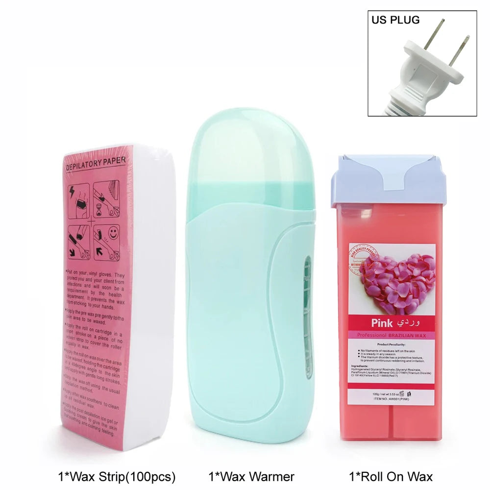 Unisex Roll-On Wax Heater Kit – Hot Cartridge Warmer Set