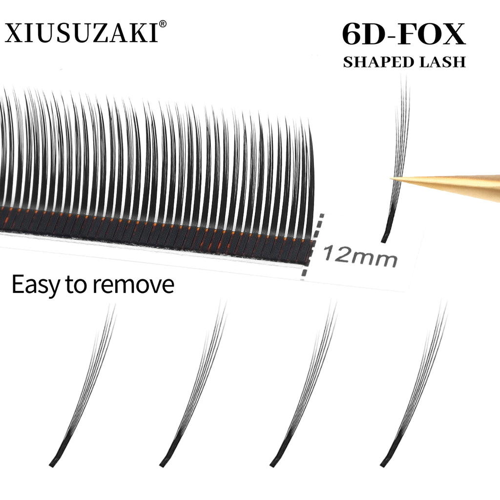 Fox 6D Wispy Spike Premade Volume Fan Eyelash Extensions