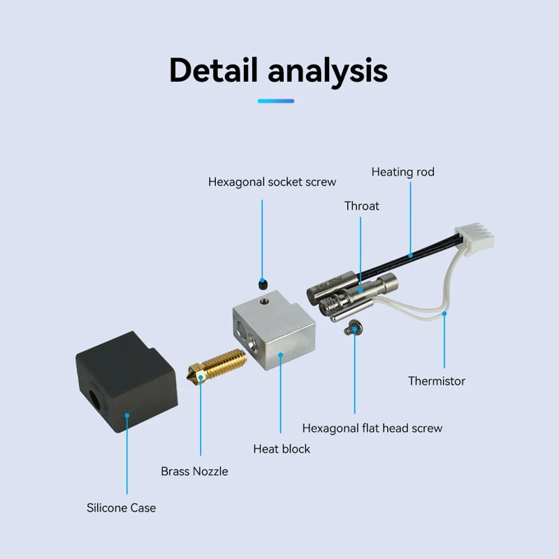 Anycubic Kobra S1 & S1 Combo Hotend Kit – 0.2–0.8mm Nozzle