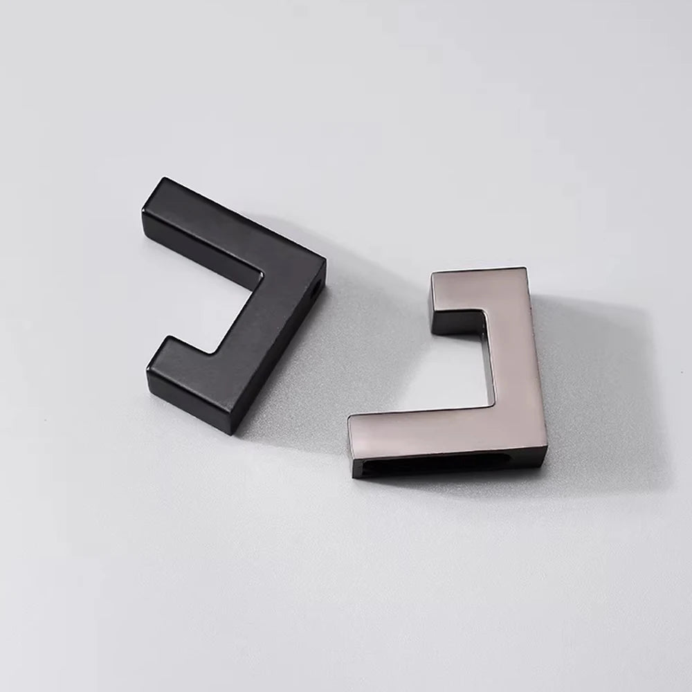 Heavy Duty L-Shape Wall Coat Hook – Matte Black Zinc Alloy