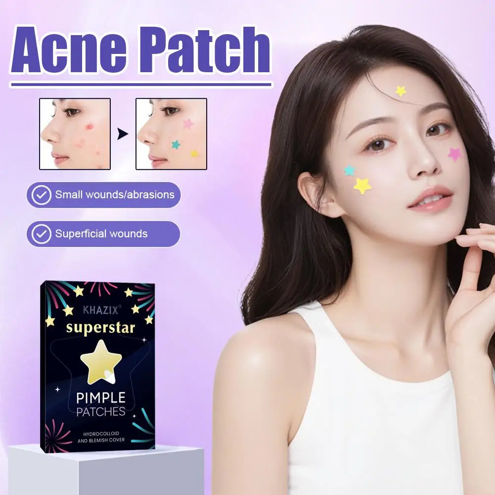 Star Hydrocolloid Acne Patches 240/280pcs – 6 Fun Colors