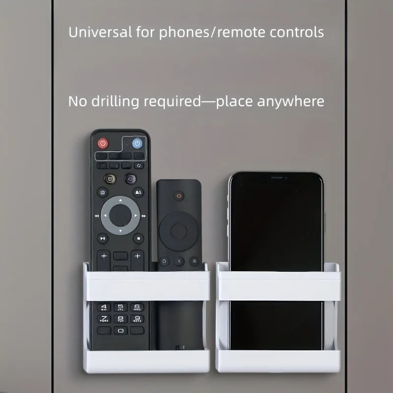 2PCS Multi-Purpose Wall & Desk Mount Holder – Phone, Router, Remote