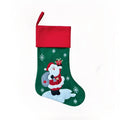 Classic Snowman Christmas Stocking – Embroidered Flannel