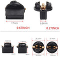 10-Pack T10 W5W Wedge Bulb Socket Holders – Twist Lock