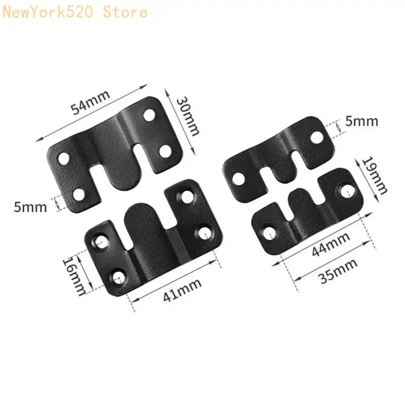 2-Pack Stainless Steel Flush Mount Z-Clip Bracket Connector