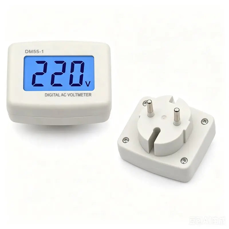 Digital AC Voltmeter LCD 80–300V EU Plug | Home Use