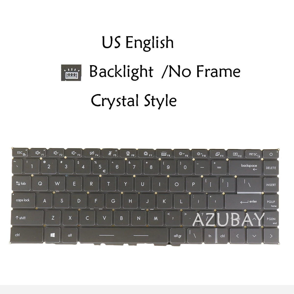 MSI Modern 14 Backlit US Replacement Keyboard – Crystal Style