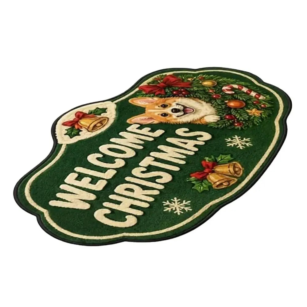 Funny Cat Non-Slip Area Rug – Cartoon Flat Carpet Home Decor