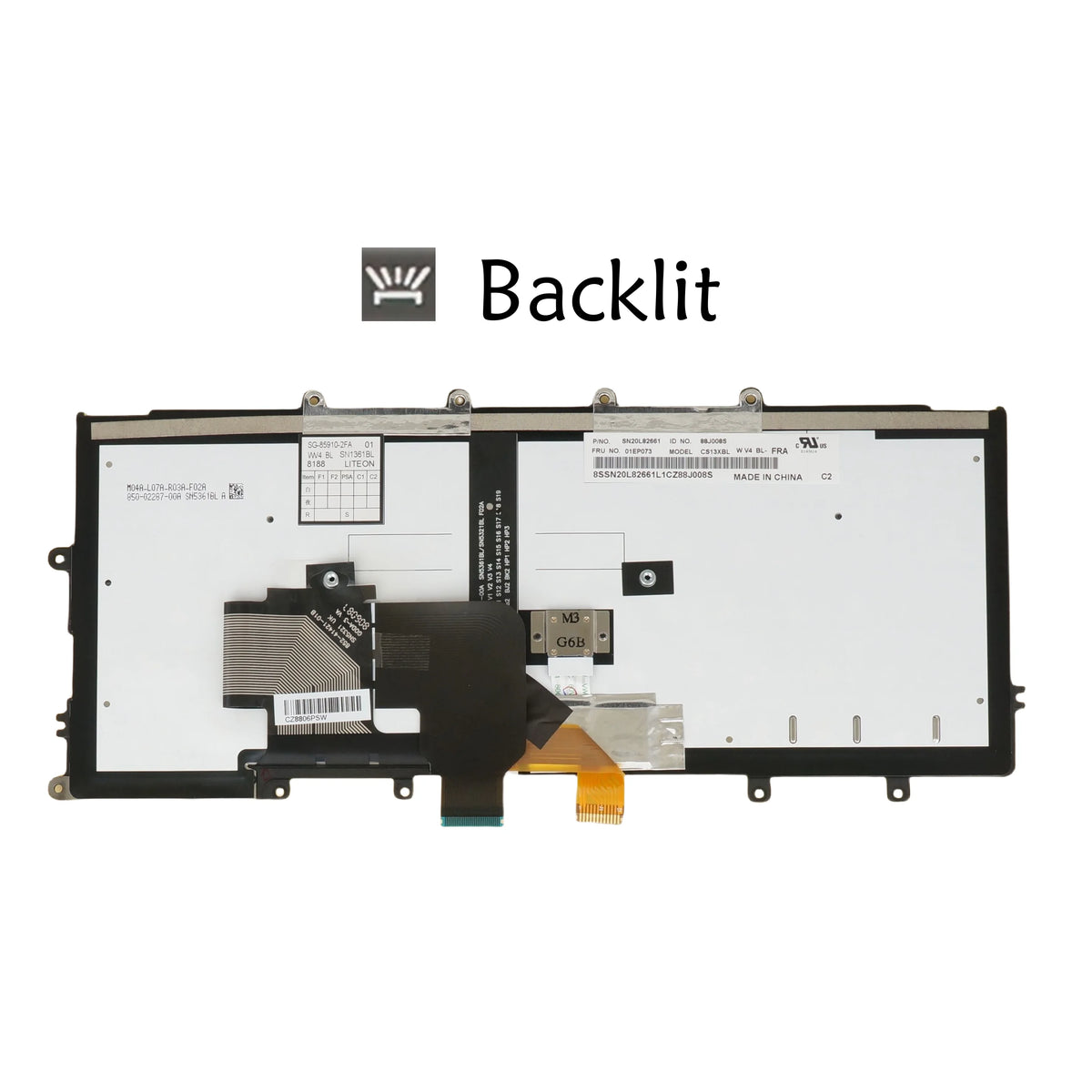Backlit Keyboard for Lenovo ThinkPad X270 X260 X250 X240 X230S